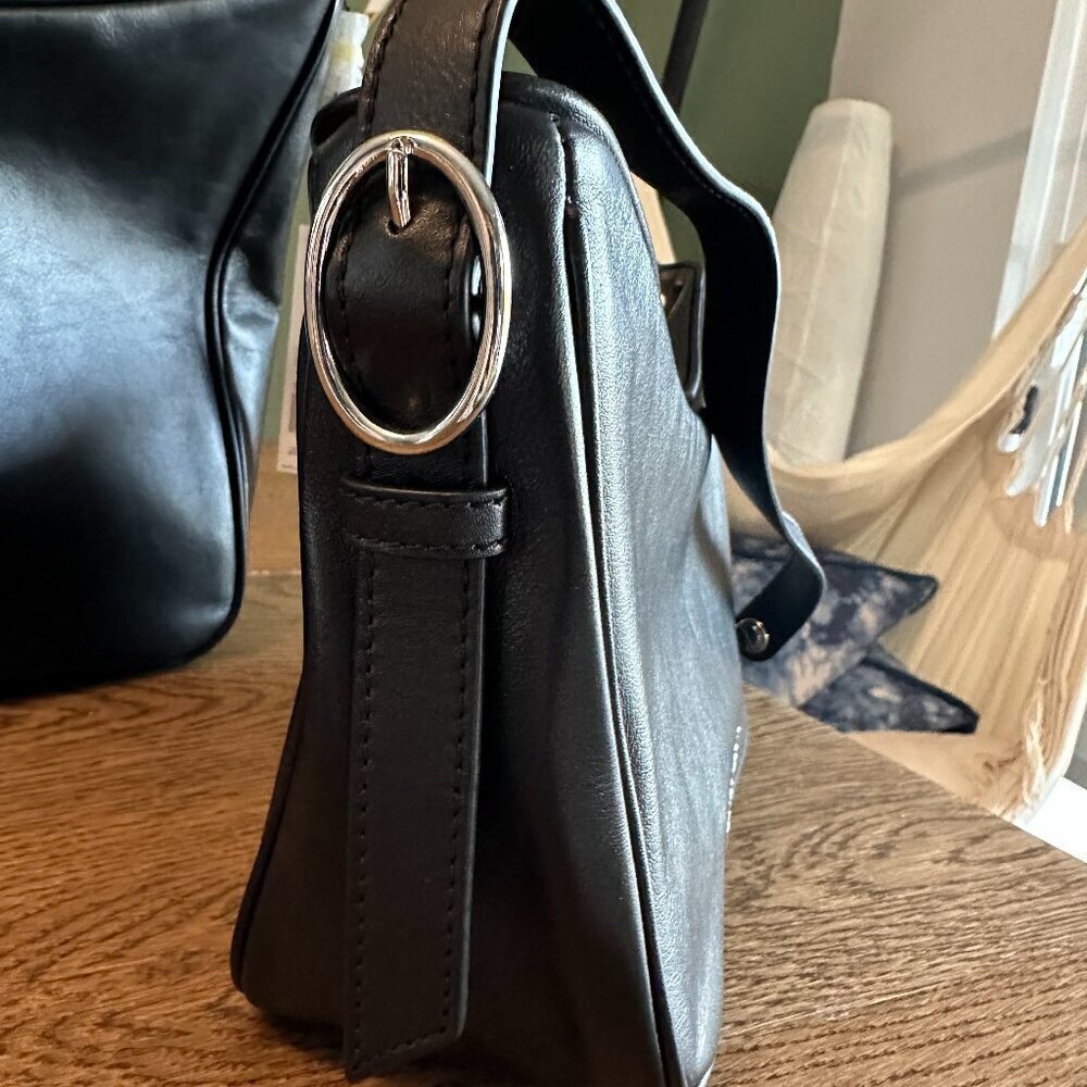 NWT! NEW! MARC JACOBS Tempo Baguette Shoulder Bag -Small Black, Leather, Women - Picture 3 of 13